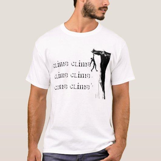 Climb Climb Climb Climb Climb Tシャツ (正面)