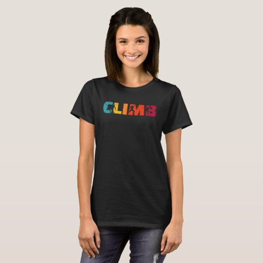 Climb Climber Sport Climbing Bouldering Tシャツ (正面フル)