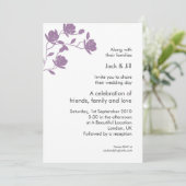 Climb High (紫) 5x7 招待状 (スタンド正面)