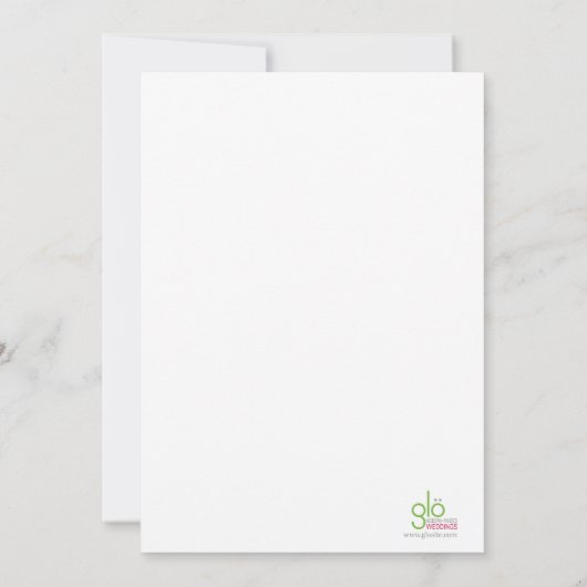 Climb High (紫) 5x7 招待状 (裏面)