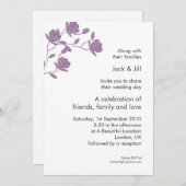 Climb High (紫) 5x7 招待状 (正面/裏面)