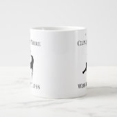 Climb More Worry Less Climbing Quote ジャンボコーヒーマグカップ (正面)