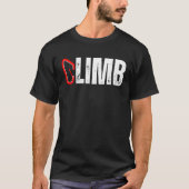 CLIMB Rock Climber Carabiner Climbing Mountains Mo Tシャツ (正面)