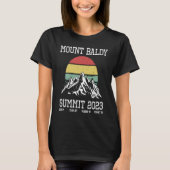 Climbed Mount Baldy Summit 2023 Sun California USA Tシャツ (正面)