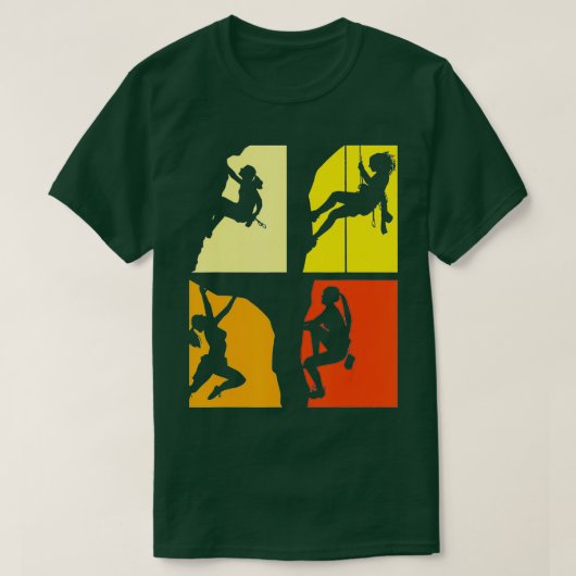 Climber Women Girls Kids Rock Climbing  Tシャツ (デザイン正面)