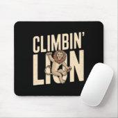 Climbin Lion - 面白いクライマー マウスパッド (マウス)