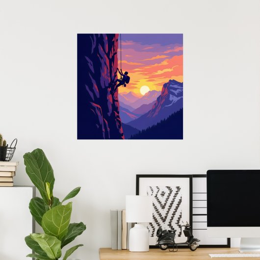 Climbing ポスター (ホームオフィス)