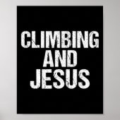 Climbing And Jesus Tree Rock Climber  ポスター (正面)