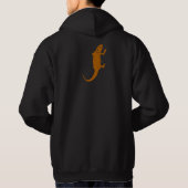 Climbing Bearded Dragon Hoodie パーカ (裏面)