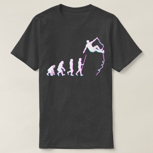 Climbing bouldering motif saying climber climbing tシャツ (デザイン正面)