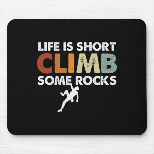 Climbing Design - Vintage Rock Climbing  マウスパッド (正面)