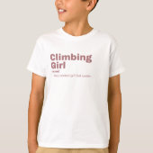Climbing Girl - Climbing Tシャツ (正面)