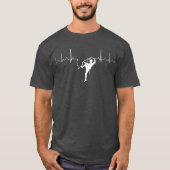 Climbing Heartbeat Rock Mountain Bouldering Gift Tシャツ (正面)
