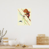 climbing kittens and butterflies ポスター (キッチン)