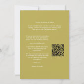 Climbing Lemon and Flowers Arch Photo Wedding セーブザデート (裏面)