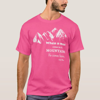 Climbing Mountain Rock Climber For Men Tシャツ