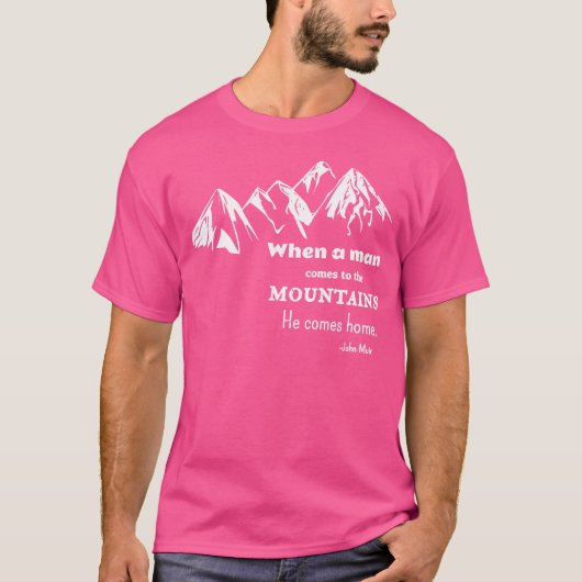Climbing Mountain Rock Climber For Men Tシャツ (正面)