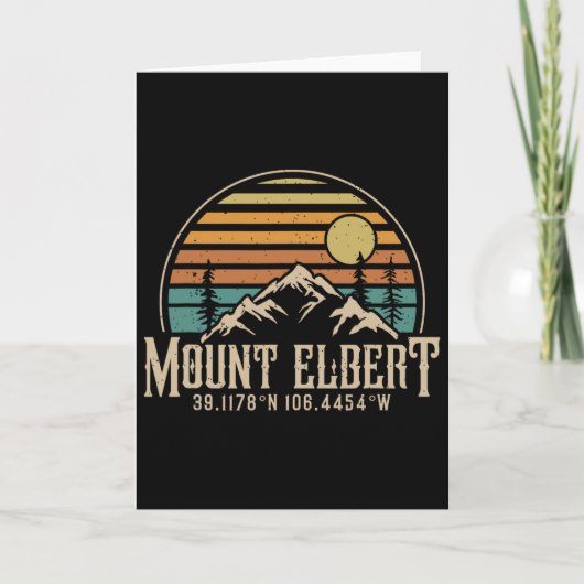 Climbing Mt. Elbert Colorado Mountain Mount Elbert カード (正面)