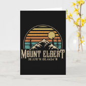 Climbing Mt. Elbert Colorado Mountain Mount Elbert カード (黄色い花)