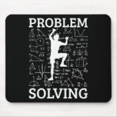Climbing Problem Solving Rock Climber Bouldering C マウスパッド (正面)