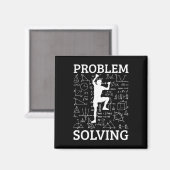 Climbing Problem Solving Rock Climber Bouldering C マグネット (正面/裏面)