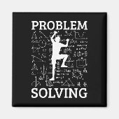 Climbing Problem Solving Rock Climber Bouldering C マグネット (正面)