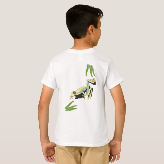 Climbing Tree Frog Tシャツ (裏面フル)