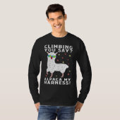 Climbing You Say Alpaca My Harness Rock Climbing Tシャツ (正面フル)