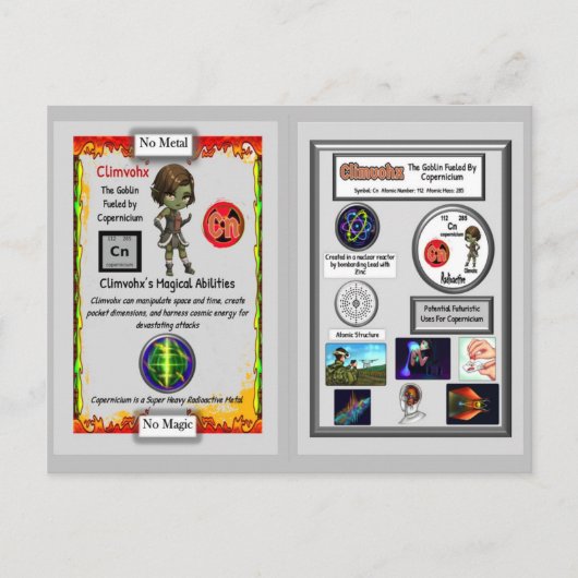 Climvohx Presents Copernicium Trading Card ポストカード (正面)