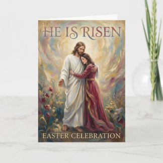 Clinging to the Risen One Easter Card カード