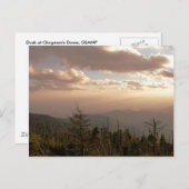 Clingmanのドームの薄暗がり ポストカード (正面/裏面)