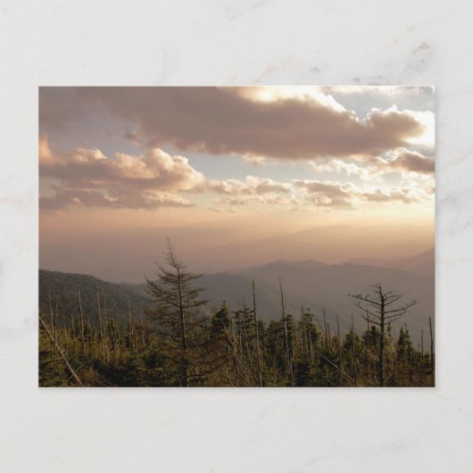 Clingmanのドームの薄暗がり ポストカード (正面)