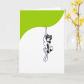 Clingyアラスカンマラミュート カード (黄色い花)