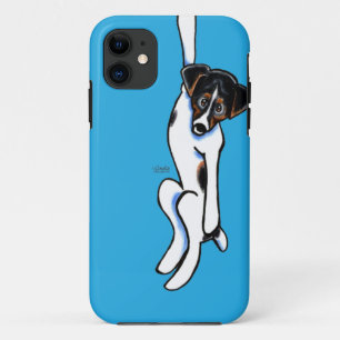 Clingy Jack Russell Off-Reach Art™ iPhone 11 ケース