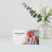 Clinic心臓学医のハートの博士の救急処置 名刺 (スタンド正面)