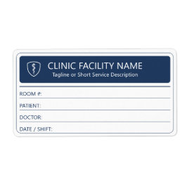 Clinic Room Patient Doctor Healthcare Labels ラベル