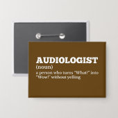 Clinic Staff Audiologist Definition 缶バッジ (正面/裏面)