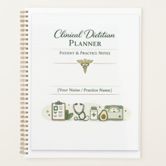 Clinical Dietitian Planner Patient &Practice Notes プランナー手帳