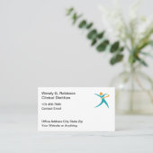 Clinical Dietitian Theme Business Cards 名刺 (スタンド正面)