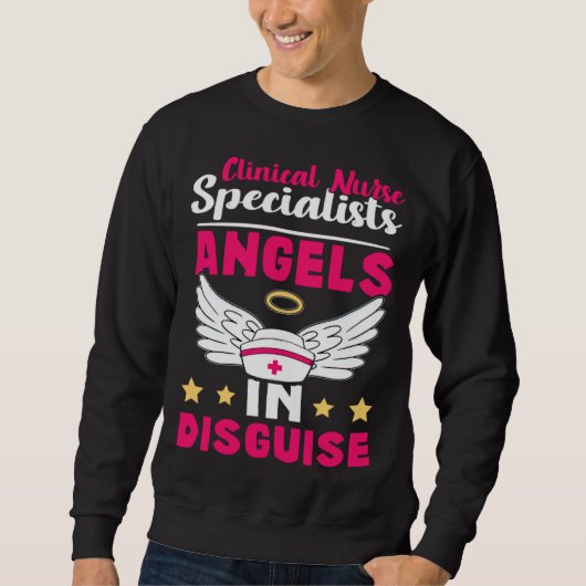 Clinical Nurse Specialists Angels in Disguise スウェットシャツ (正面)