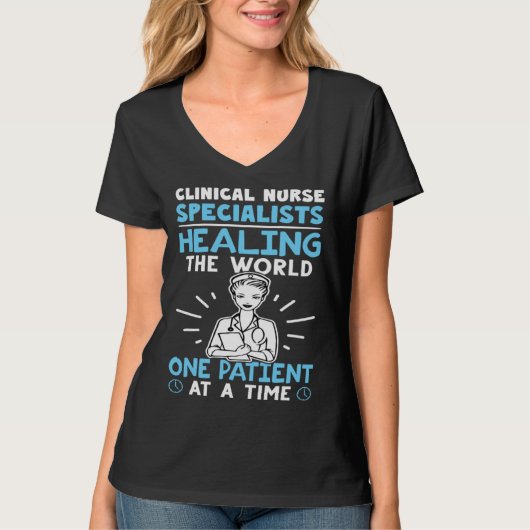 Clinical Nurse Specialists Healing the World Tシャツ (正面)