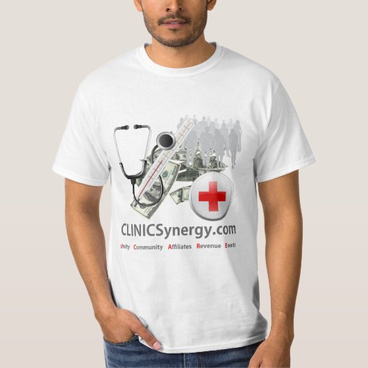 CLINICSynergy - Tシャツ – 男 (正面)