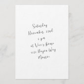 Clinking Glasses Girl's Party 招待状 (裏面)