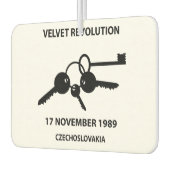 Clinking keys - velvet revolution symbol カーエアーフレッシュナー (左)