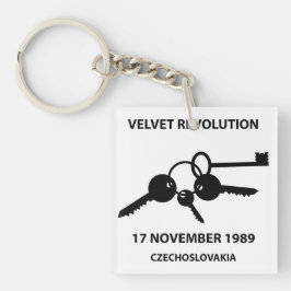 Clinking keys - velvet revolution symbol キーホルダー