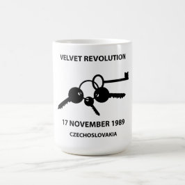 Clinking keys - velvet revolution symbol コーヒーマグカップ