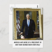 clinton_ポートレート_モニカ、モニカは… ポストカード (正面/裏面)