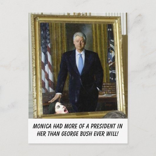 clinton_ポートレート_モニカ、モニカは… ポストカード (正面)