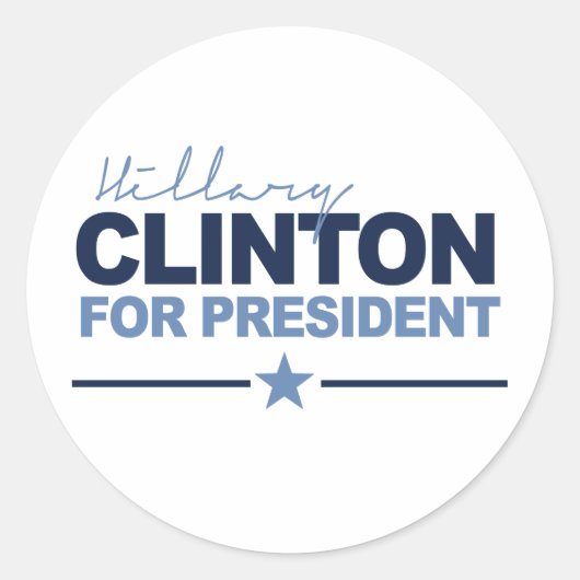 CLINTON 2016 SIGNERICA -.png ラウンドシール (正面)