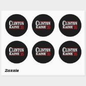 Clinton Kaine 2016 -レトロサイン – - ラウンドシール (シート)